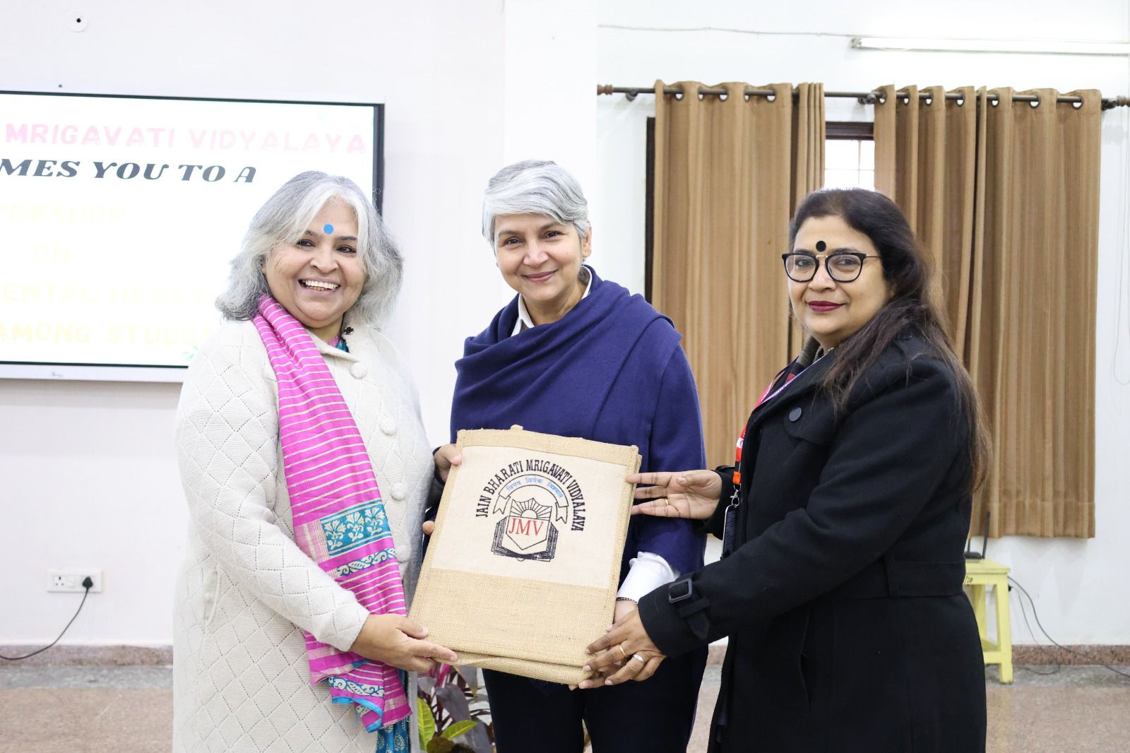 CBSE-CBP on the topic 'Mental Health and Well-being of Students' conducted on 7 Jan. 2026 at Jain Bharati Mrigavati School, Alipur.